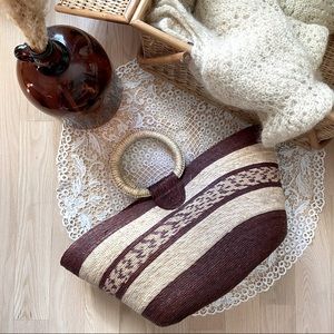 Boho Wicker Tote